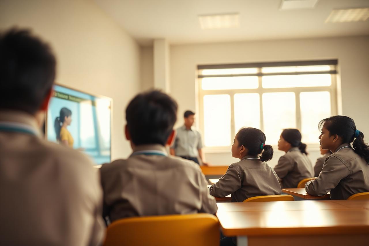 Pakistani classroom using Mortex EduCore school management system